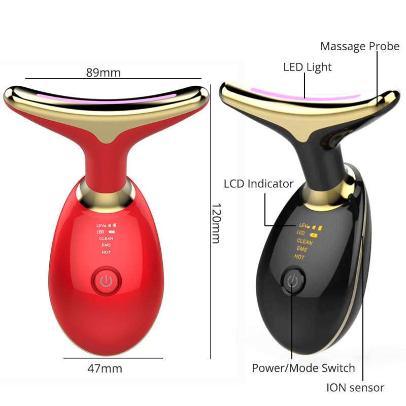 EMS Thermal Neck Lift & Wrinkle Remover with LED Photon Therapy