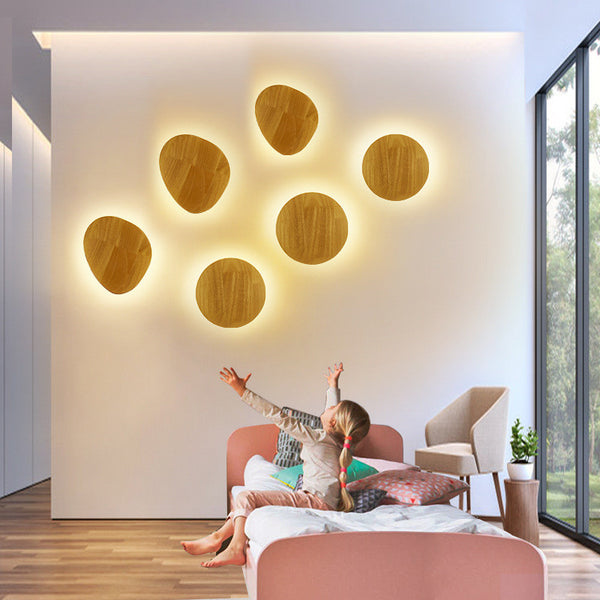 Modern Wood LED Wall Lamp