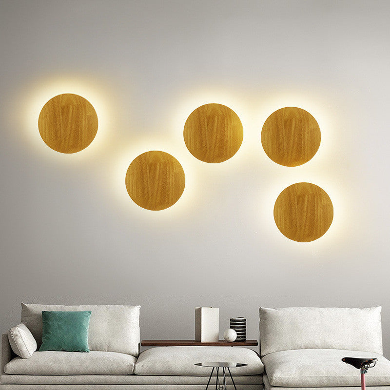 Modern Wood LED Wall Lamp