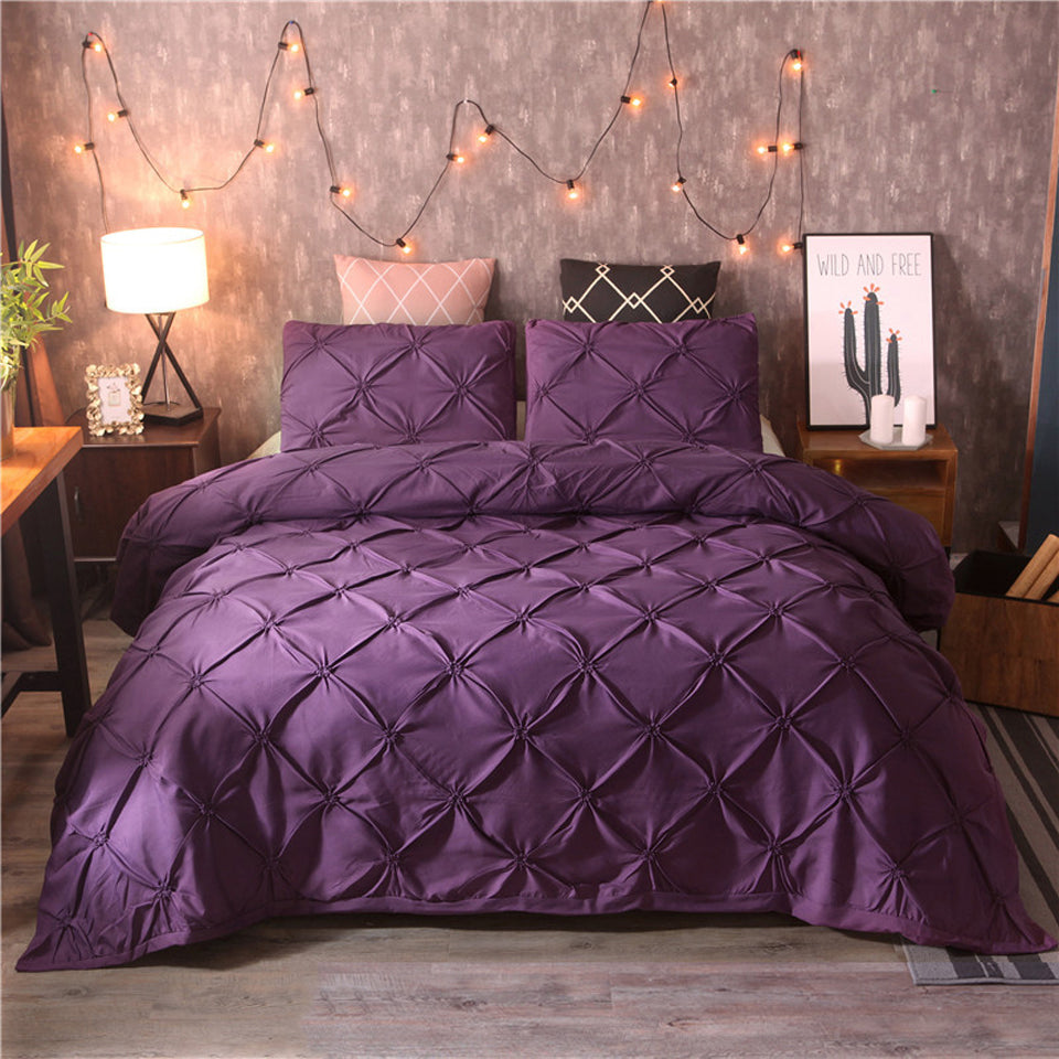 Solid Color Duvet Cover Bedding Set