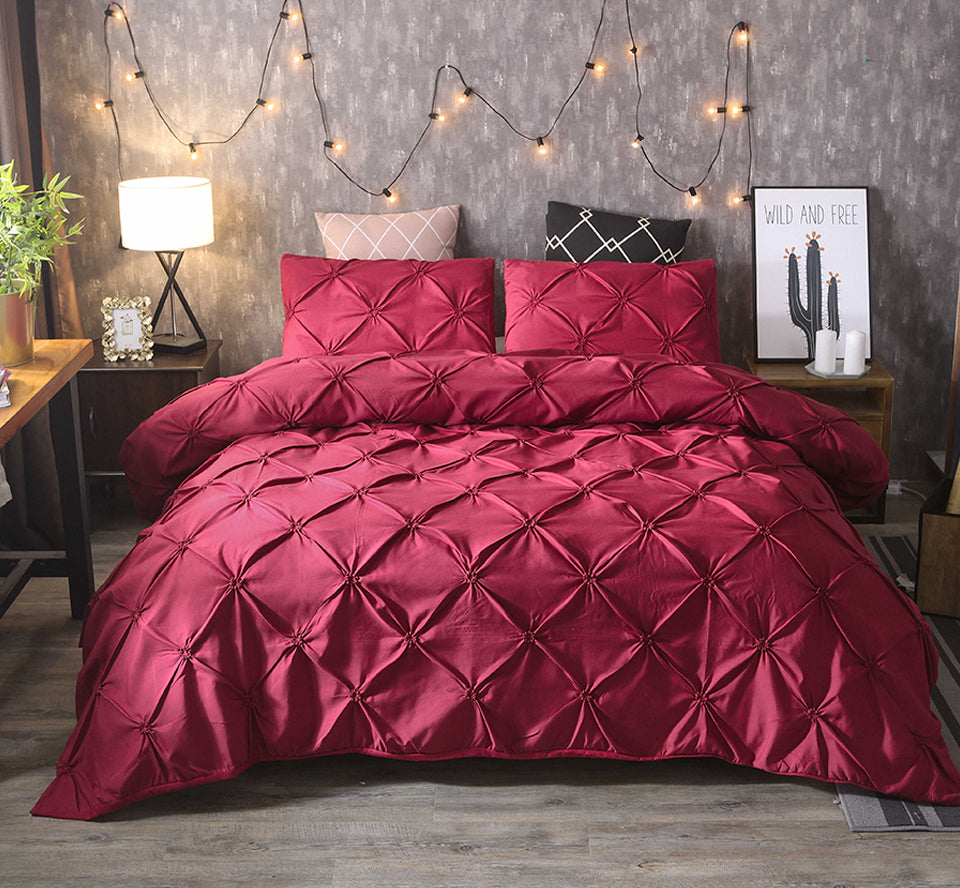 Solid Color Duvet Cover Bedding Set