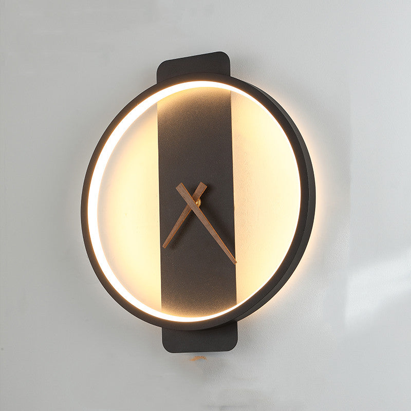 Nordic Wall Clock Lamp