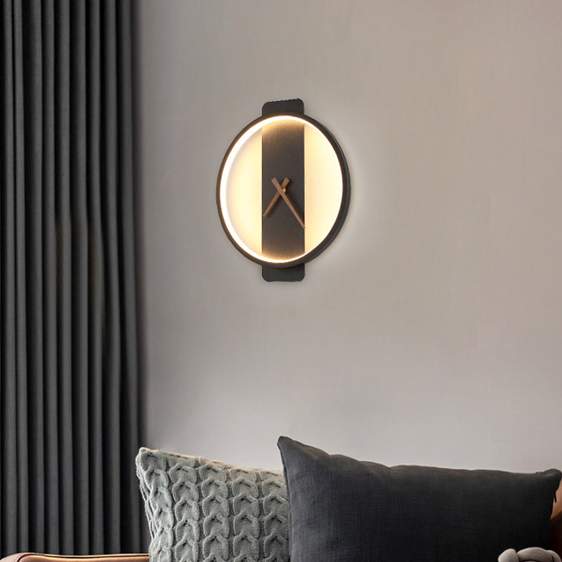 Nordic Wall Clock Lamp