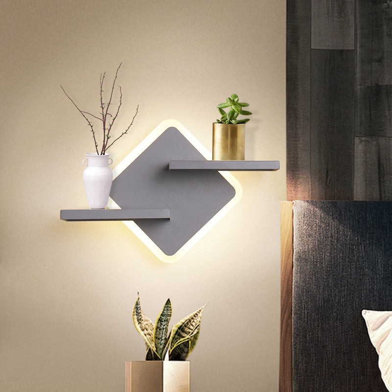 Minimalist Modern Square and Round Wall Lamps for Dining Room - 6W White and Warm Light Colors