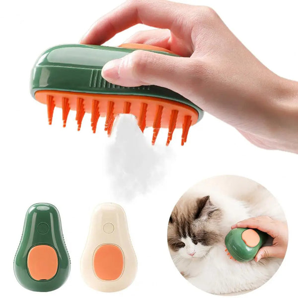 Steamy Cat Brush Electric Self Cleaning Comb