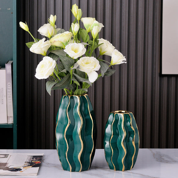 Elegant Handmade Ceramic Vase - Various Colors & Sizes