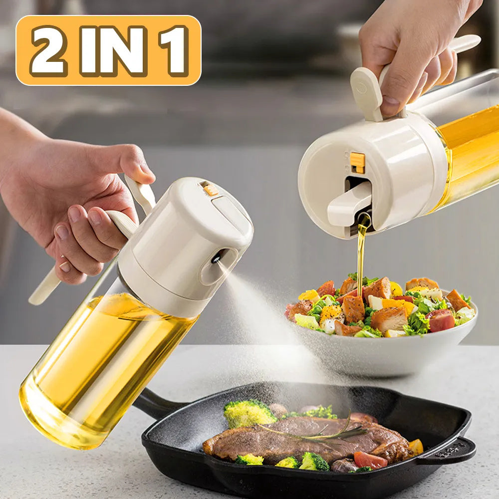 2-in-1 BBQ Oil Sprayer & Vinegar Dispenser – Perfect for Cooking & Baking