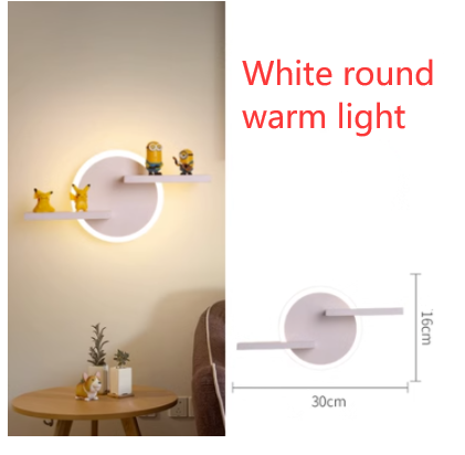 Minimalist Modern Square and Round Wall Lamps for Dining Room - 6W White and Warm Light Colors