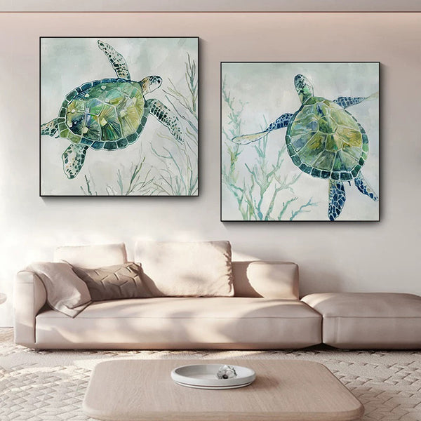 Turtle Canvas Wall Art