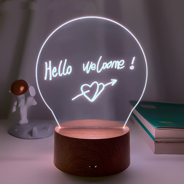 Round Drawing Tablet LED Night Light