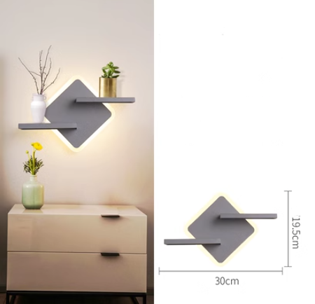 Minimalist Modern Square and Round Wall Lamps for Dining Room - 6W White and Warm Light Colors